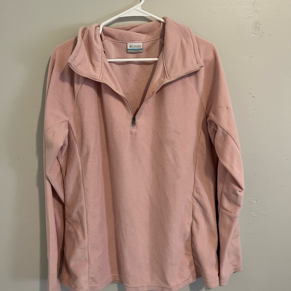 Pink Columbia Quarter Zip
